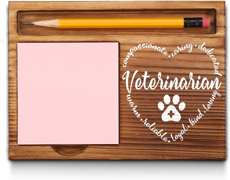 akeke Veterinarian Sticky Note Holder, Veterinarian Thank You Appreciation Gifts for Men, Women, Veterinarian Vet Veterinary Office Desk Self-Stick Note Pad Holders GSH399 - Image 1